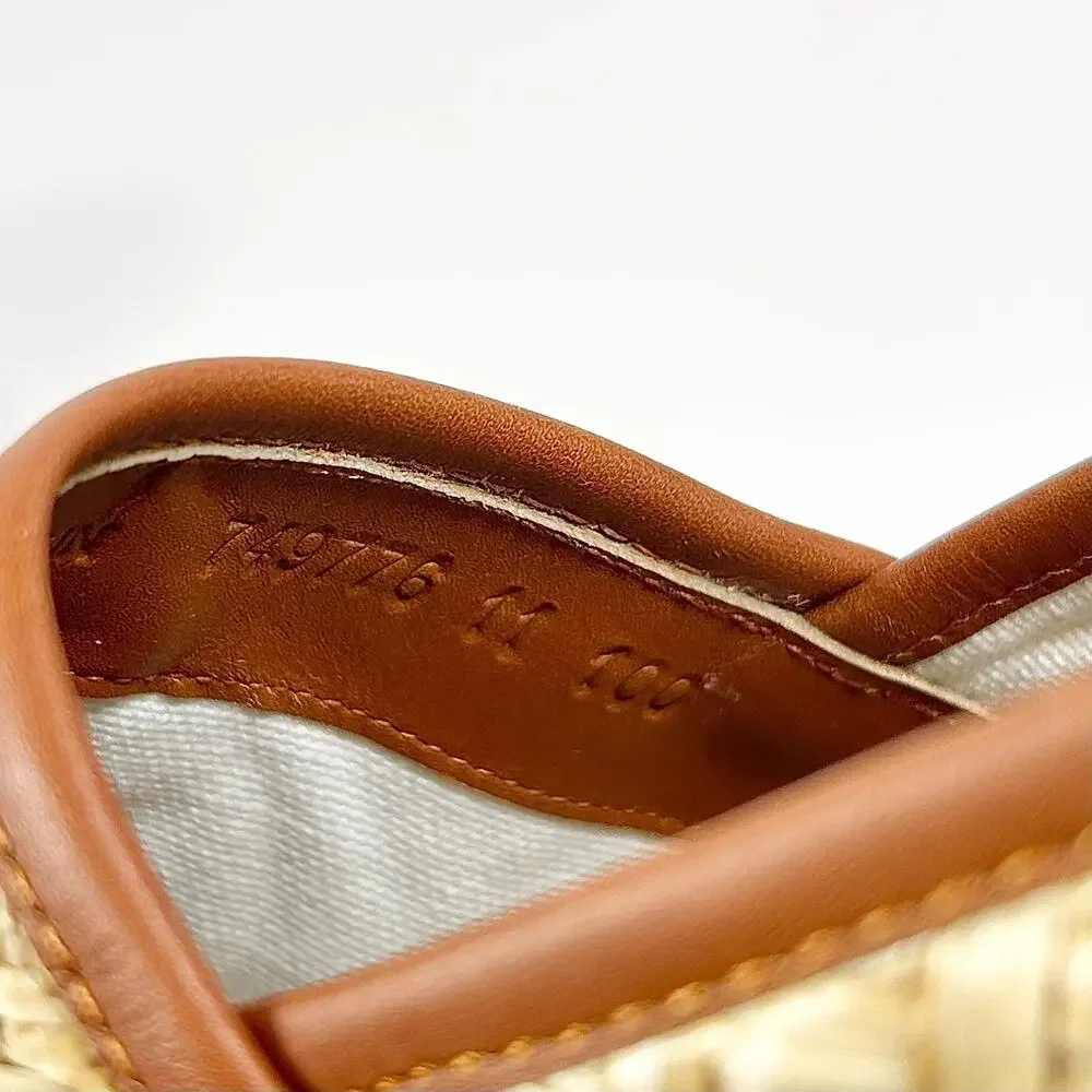 Gucci Interlocking G Raffia Leather Espadrille - Men’s 11.5
